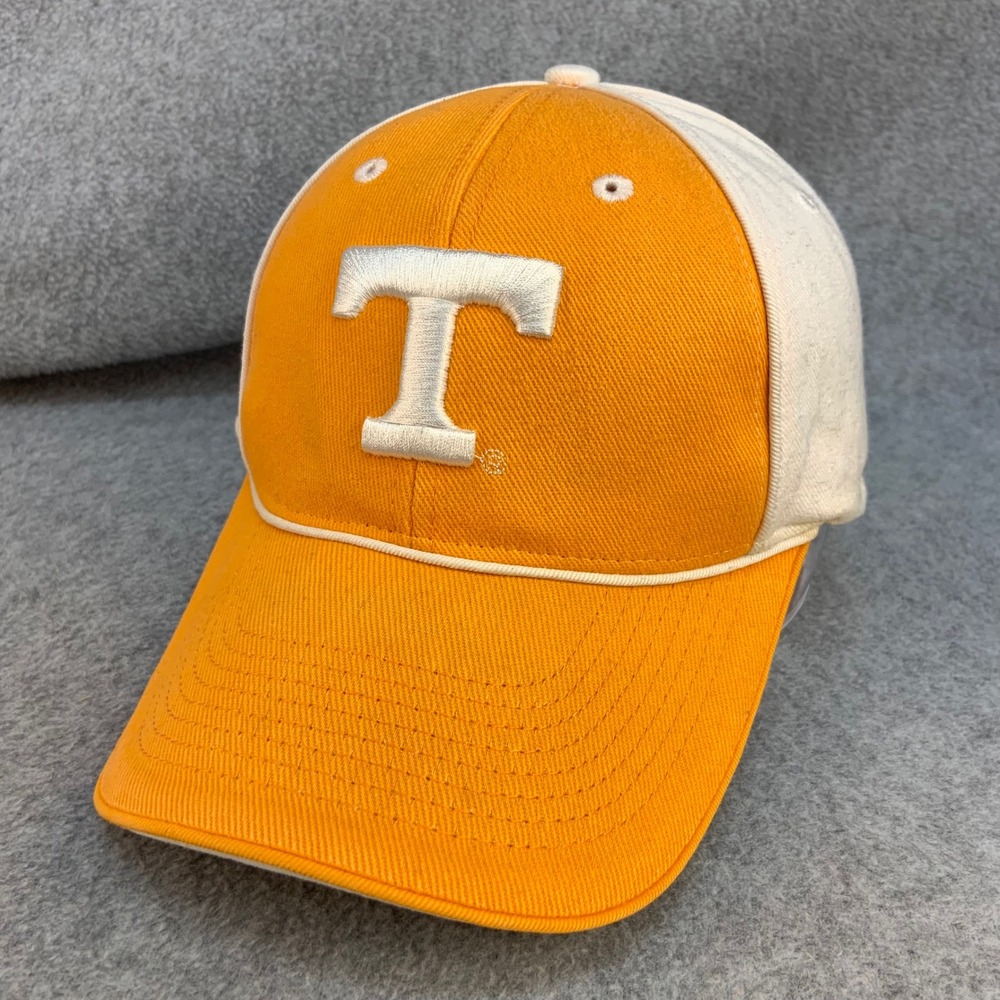 Tennessee T Logo Men Orange White Volunteers Adjustable OSFA Hat